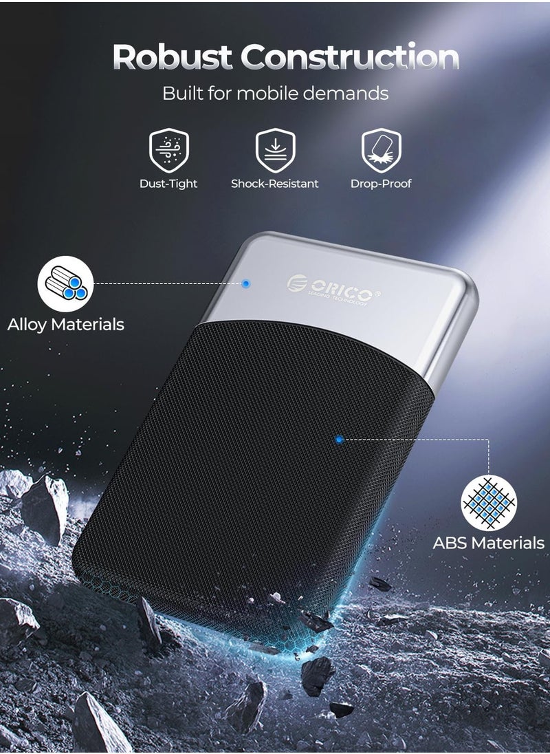 Orico ORICO 512GB External SSD with 2 in 1 USB C Cable, Portable Solid State Drive USB 3.2 Gen 1 Up to 460MB/s, Dust and Drop Resistance, Reliable Storage for USB-C Smartphone, PC, Tablet, Labtop - M25PRO  - Image 4