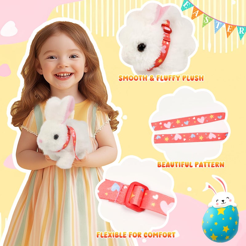 Voichic Easter Robot Bunny Pal- Bunby My Realistic Bunny Toy, Hopping Bunny with Sounds, Jumping, Twitching and Shaking Ears, Interactive Plush Bunny for Kids, Birthday Gift for Toddler (White) - Image 4