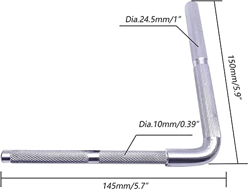 TUOREN Percussion Cowbell Mounting L-Arm for Drum Set Hardware 9.5mm/12mm - Image 5
