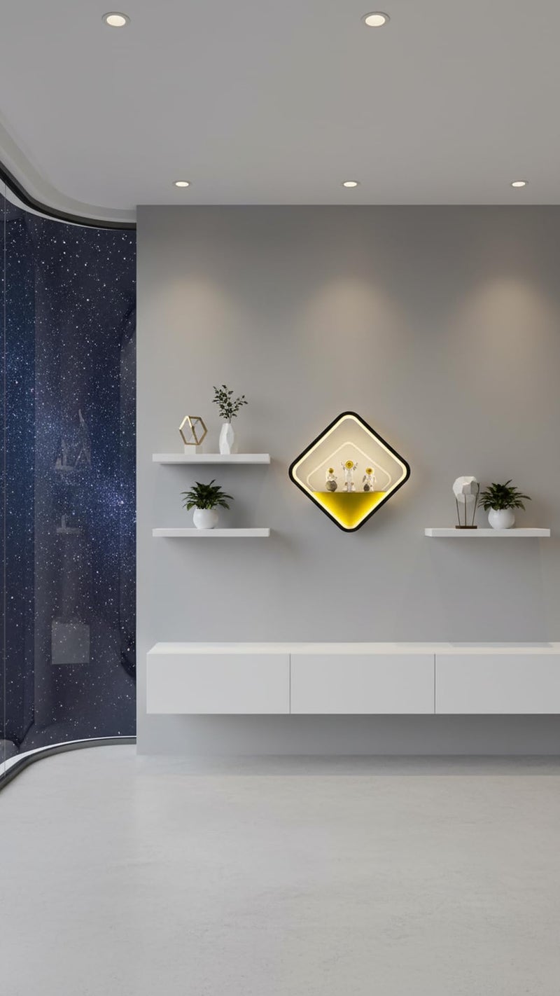 swanart Space Explorer Wall Light - Adorable Astronaut Figurine Lamp - Soft LED Glow for Kids' Room, Nursery, Bedroom Decor - 34x26cm Children's Night Lamp for Comfort and Style - Image 5