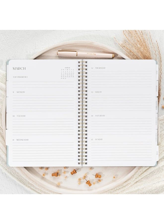 ZICOTO Beautiful 2026 Daily Planner - 7" x 10" Daily Planner for Women or Men with Weekly & Monthly Spreads for Easy Planning - Perfect Calendar Book To Organize All Tasks and Boost Productivity - Image 2