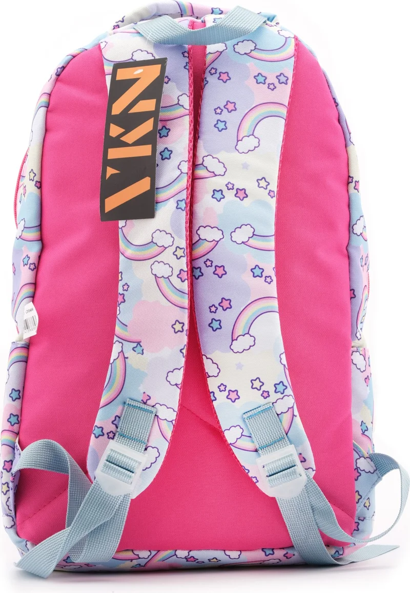 Cambridge Polo Club Rainbow Multi Compartment Girls Primary School Bag