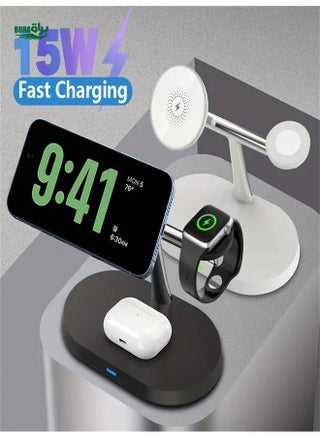 3 In 1 Magnetic Wireless Charger Stand For Macsafe IPhone 15 14 13 12 Pro Max Airpods 3 2 Apple Watch Fast Charging Station Compatible With IPhone Multiple Devices Compatible With IPhone 16 15 14, 13, 12, 11/Pro/Max/Mini/Plus, X, XR, XS/Max, SE, 8/Plus, Compatible With Apple Watch 1-8, Compatible With Airpods 3/2/Pro,Compatible With IPhone, IPad,Android Phone Gifts For Family,Friends,Kids,Birthday,Christmas, Winter, Girlfriend,Boyfriend - pzsku/Z495BFDA16036273AFB09Z/45/_/1732544751/d96b0132-ae6b-414e-8bf5-c6179b82fe1c