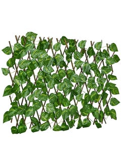 Toshionics Artificial Wooden Privacy Fence Screen Leaf Faux Ivy Expandable Stretchable Extended Telescopic Decoration For Balcony Patio Garden Outdoor Decorative Fencing Panel Wall Decor  - Image 3