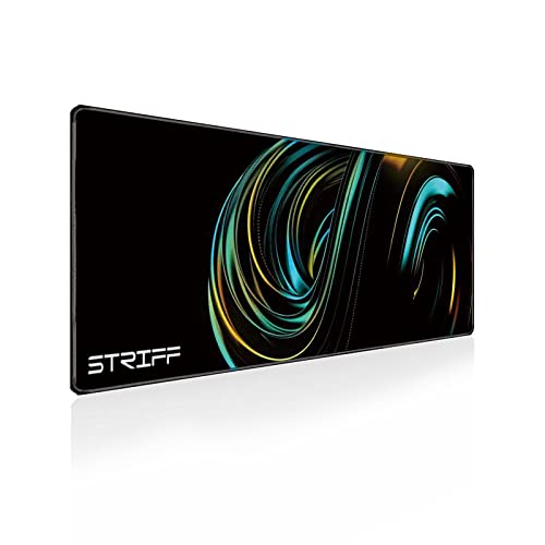STRIFF Extended Size (800 mm x 300 mm x 3 mm) Gaming Mouse Pad| Stitched Edges| Non-Slip Rubber Base|Computer Laptop|Keyboard Mouse Pad for Office & Home (Universe) - Image 1