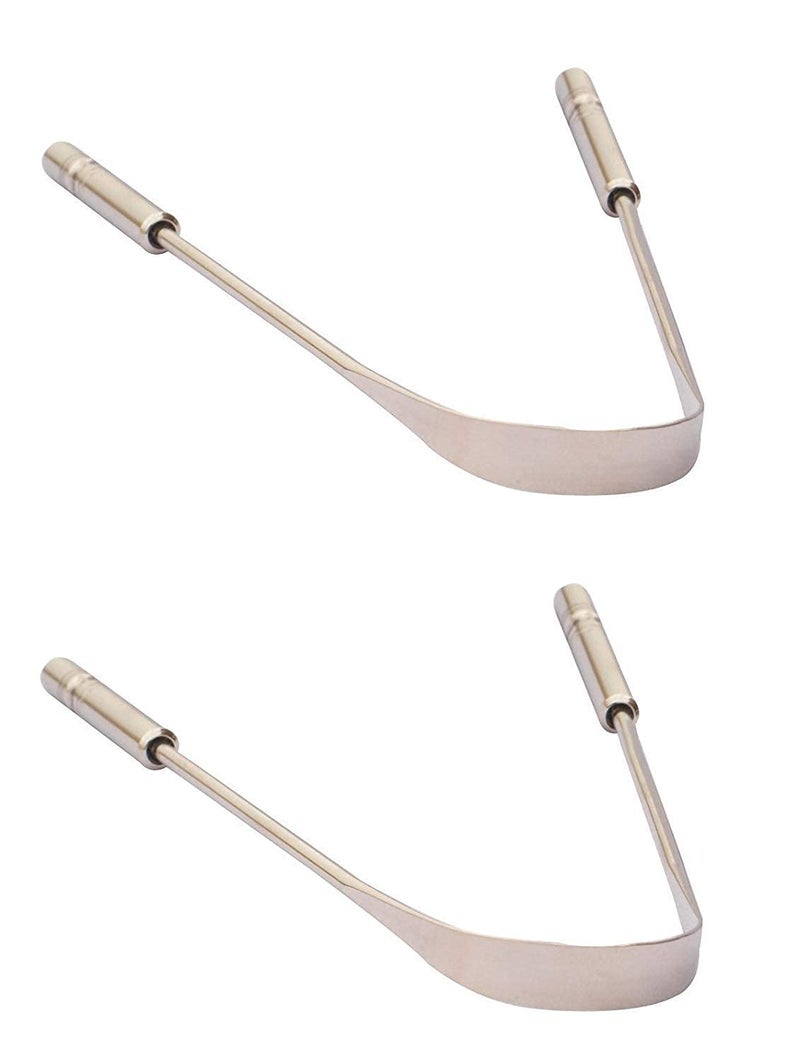 NURPI STAINLESS STEEL PREMIUM TONGUE CLEANER pack of 2 - Image 2