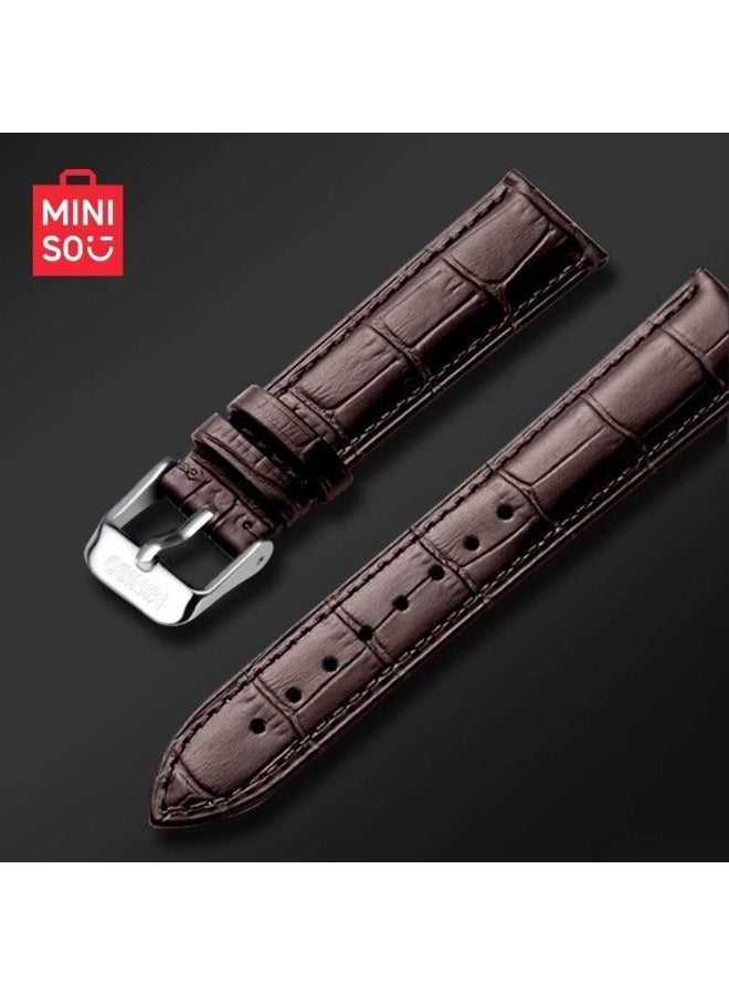 Miniso Luxury Quartz Wristwatch Model 5531 – Classic Leather Strap Waterproof Watch for Men, 30M Water Resistance, Elegant Black Rose Gold Design - Image 3