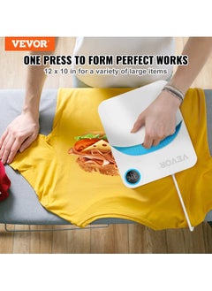 VEVOR Household Portable Heat Press Machine Small Press Machine T-shirt Clothing Thermal Sublimation Transfer Machine Heat Press Equipment  - Image 5