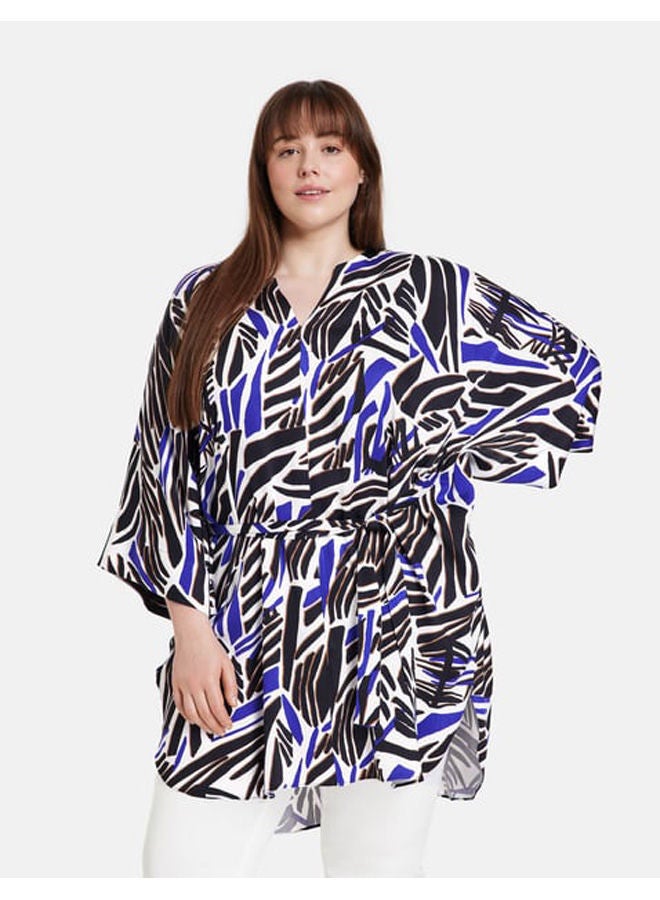 GERRY WEBER Casual long blouse with a tie-around belt  - Image 1