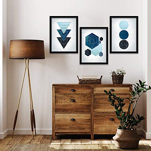 HEVEA Modern Art Framed Wall Posters/Paintings for Living Room Bedroom Office - Wall Paintings - Framed Wall Art Frames - Paintings for Home Decor (11 inch x 14 inch, Framed) SET OF 3 (Art 3) - Image 2