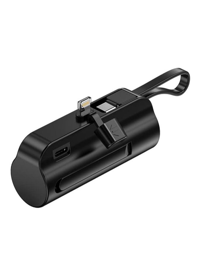 Lenyes Mini Power Bank 5000mAh, 20W Fast Charging Portable Charger,Compact Charging Bank Compatible with Iphone (Black)  - Image 3