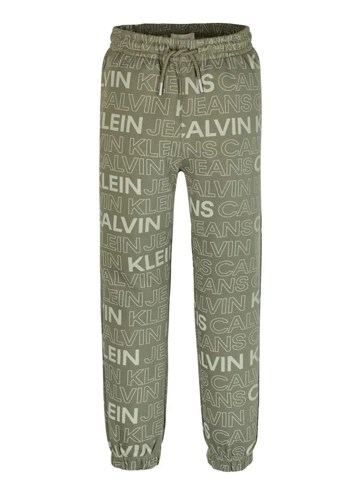 Calvin Klein Jeans Kids Logo Aop Relaxed Sweatpants