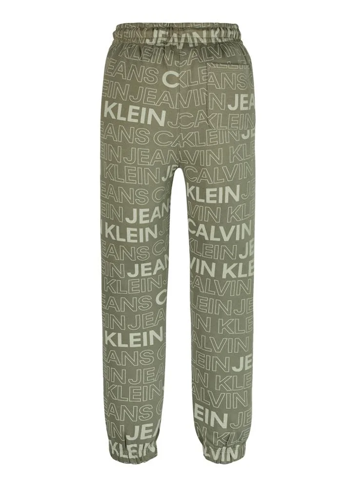 Calvin Klein Jeans Kids Logo Aop Relaxed Sweatpants