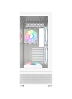 CRUISER AceGeek Cruiser L460 Computer Case, Up to 360mm Radiator & 9x Fan Support, 0.7mm Tempered Glass & SPCC Material, USB 3.0, USB 2.0, Type-C, HD Audio I/O Ports, White | AG-CRUISER-L460-WH  - Image 5