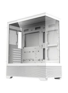 CRUISER AceGeek Cruiser L460 Computer Case, Up to 360mm Radiator & 9x Fan Support, 0.7mm Tempered Glass & SPCC Material, USB 3.0, USB 2.0, Type-C, HD Audio I/O Ports, White | AG-CRUISER-L460-WH  - Image 4