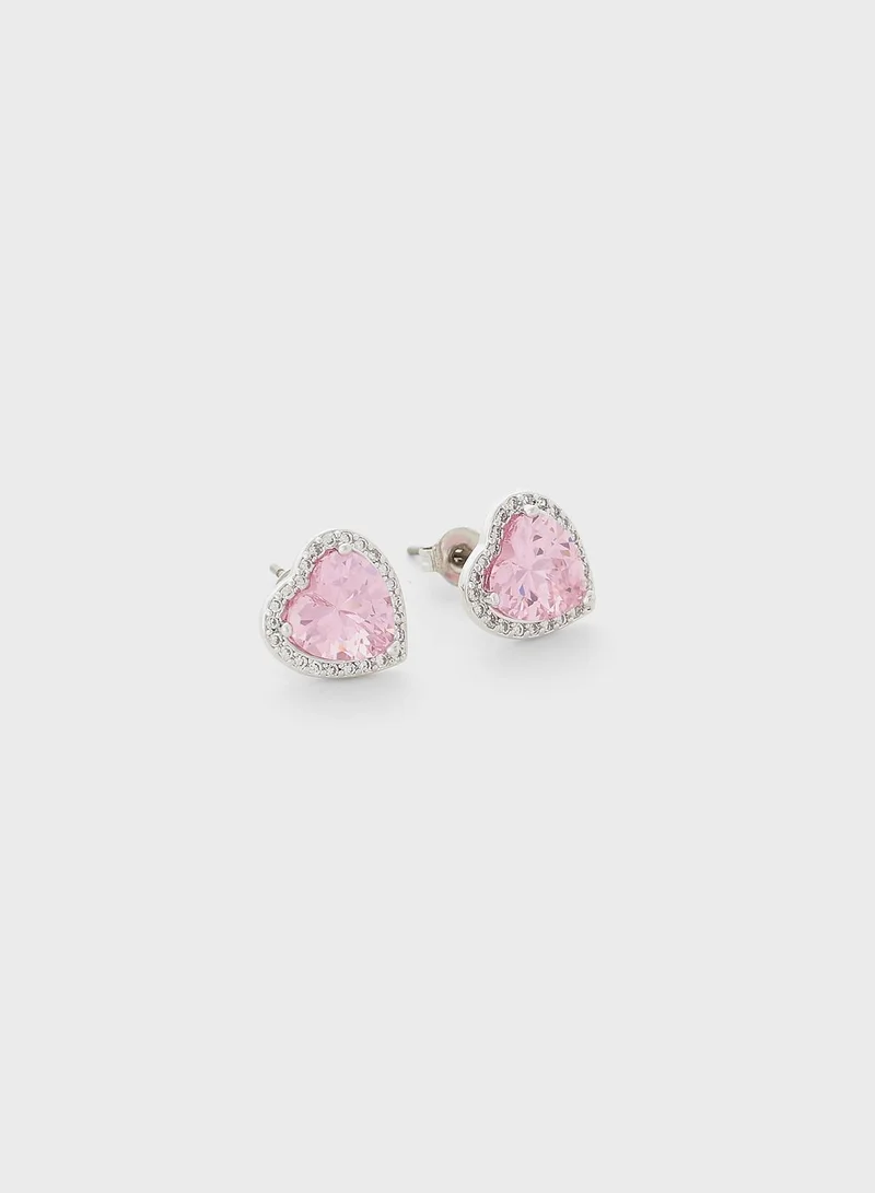 BUCKLEY LONDON Sparkle Heart Earrings