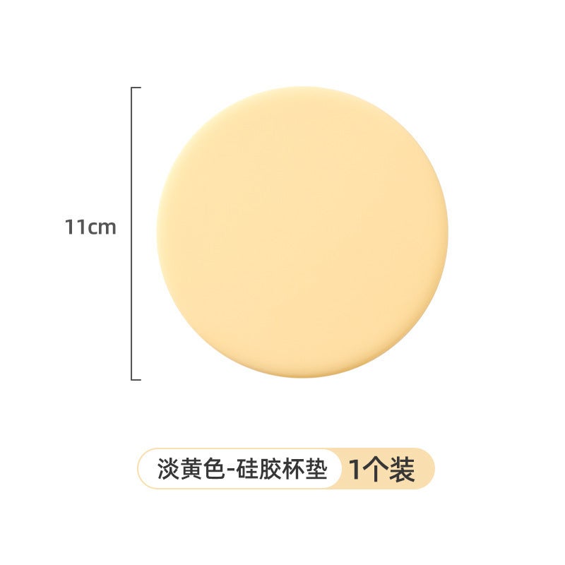 Silicone Cup Mat Applicability High Dustproof, High Temperature Resistance And No Odor Easy To Clean Silicone Cup Lid Round Multicolor - Image 1