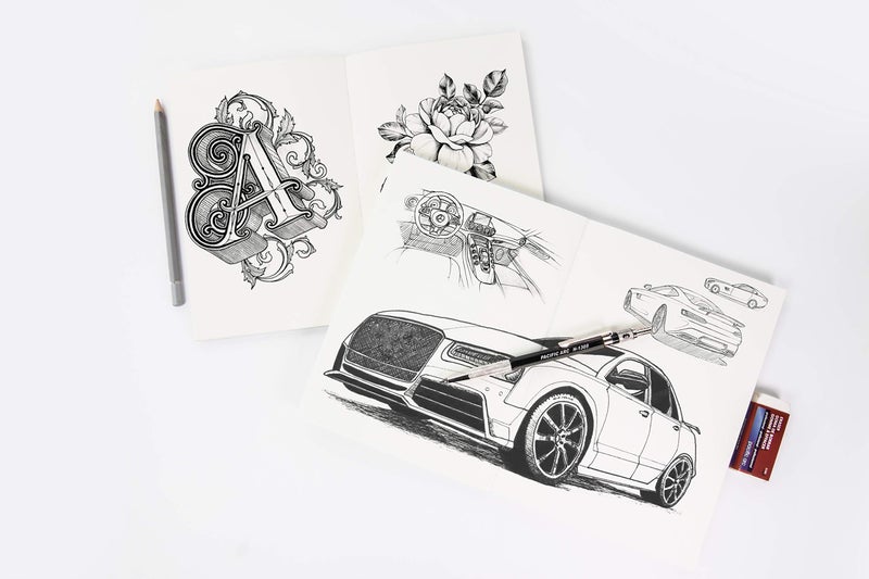 Pacific Arc 2mm Lead Holder and Lead Sharpener, Blue Drafting Pencil for Artist Drawing, Drafting, and Sketching - Image 4