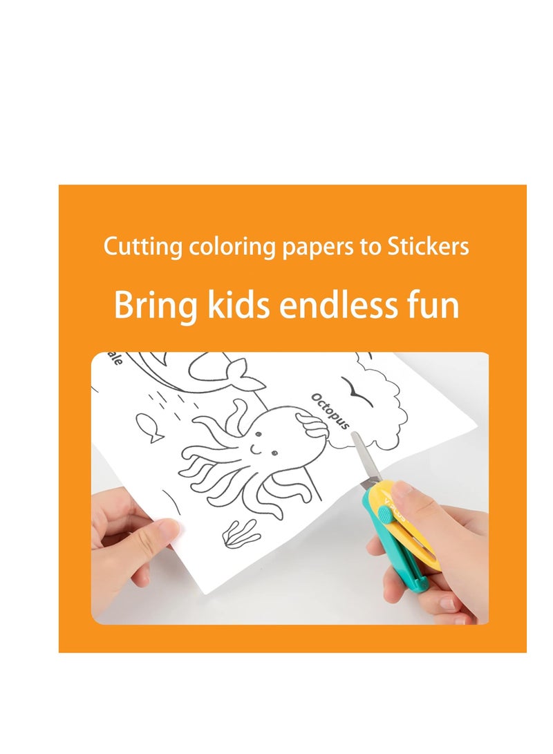 YPLUS,Coloring Paper Roll for Kids, Toddler Drawing Paper Roll, Squeaky Clean Sticky Wall Painting Stickers Set for Gift, 120 * 11.8 Inch Animal - Image 3