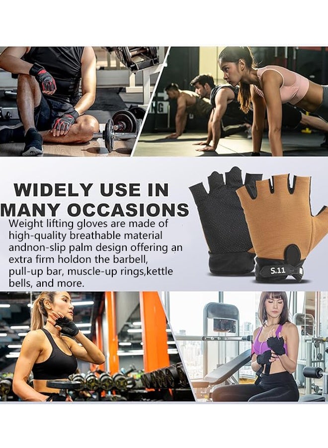 5.11 2 Pairs Workout Gloves for Men and Women, Exercise Gloves for Weight Lifting, Cycling, Gym, Training, Breathable and Snug Fit - Image 4