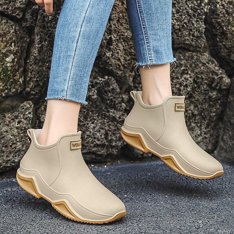 New Rider Rain Boots Men'S Short Outdoor Off-Road Fashionable Waterproof Shoes Women'S Kitchen Rubber Shoes Lightweight Overshoes - Image 4