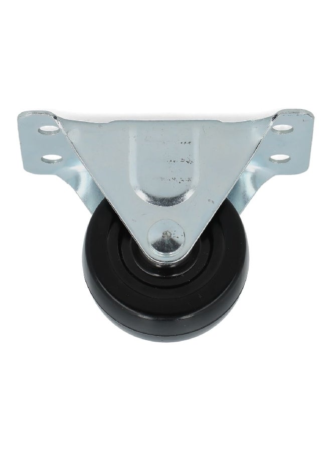 آيس 31-25000000-22100C عجلات دوارة مثبتة بلوح متينة عالية الجودة فضي وأسود 7.9 x 11.1 x 5.6 سم - Image 1