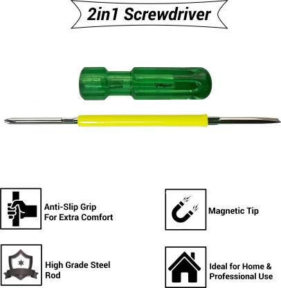 Hillgrove Hillgrove Hand Tool KitPlier Hammer Screwdriver Wire Cutter Measuring Tape 8 Tools  - Image 4