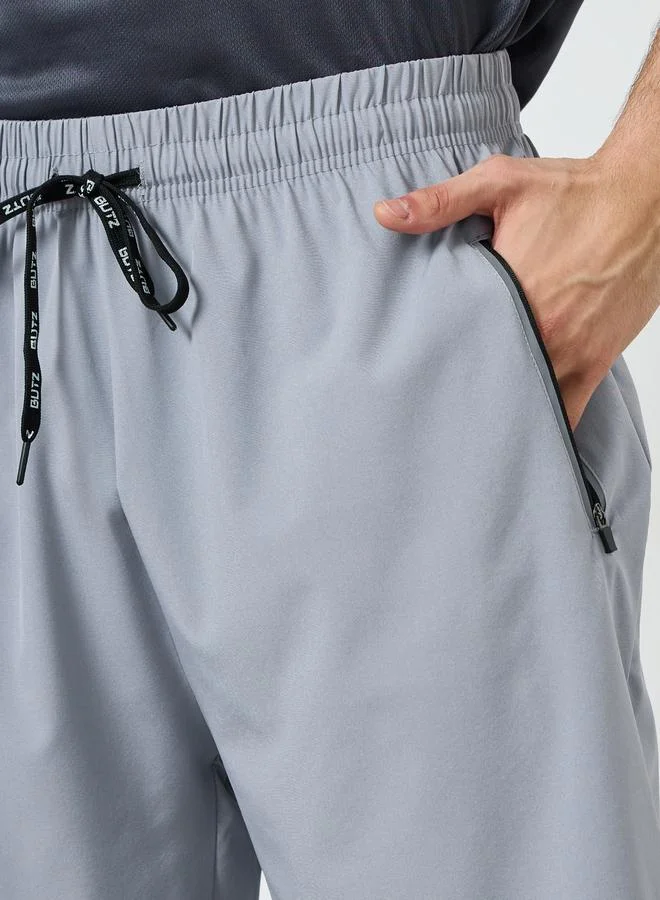 Styli Active  Men Grey Training Shorts with Drawstring for Men | Best Price UAE