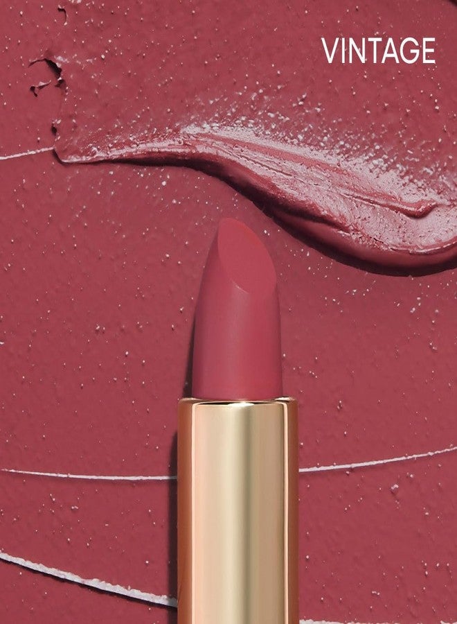 Nykaa Matte Luxe Lipstick - Vintage (4.8gm) - Image 3