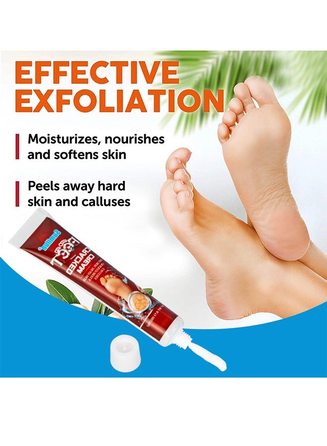 سوميفون كريم متشقق للقدم ، كريم ترطيب مضاد للتشقق للقدم واليدين ، كريم إصلاح مكثف للقدم ، مرهم شفاء البشرة للكعب المتشقق والقدمين الجافة 20 جرام - Image 2