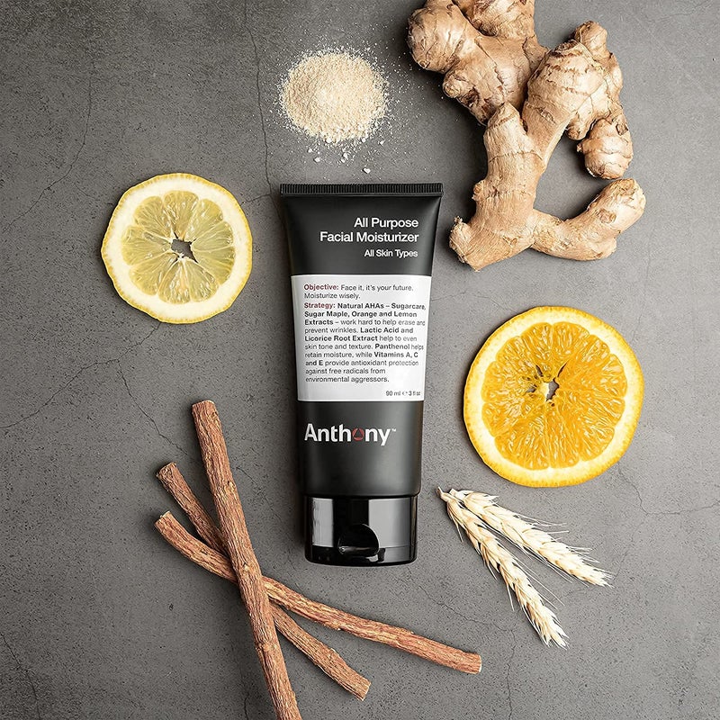 Anthony All-Purpose Facial Moisturizer â€“ Menâ€™s Hydrating Lotion for Dry Skin â€“ Lightweight, Non-Comedogenic, Anti-Aging Formula â€“ 3 Fl Oz - Image 4