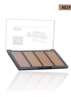 Mn MENOW New Smoothing and Brightening Highlighter Palette 4 Colour Set  - Image 1