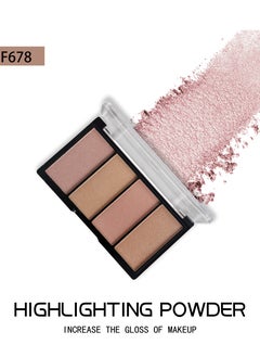 Mn MENOW New Smoothing and Brightening Highlighter Palette 4 Colour Set  - Image 2