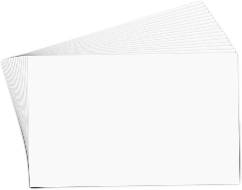Goefun Large Index Cards 5x8 White Cardstock, Goefun Blank Note Cards 300 Pack, 80lb Thick Paper for Printing, Study Notes, Recipes, DIY Art Projects - Image 1