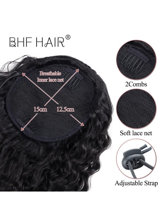 BHF HAIR Long Drawstring Ponytail Extension Synthetic 26 Curly Bun Ponytail Black Clip In Hair Extensions Ponytail For Women - Image 4