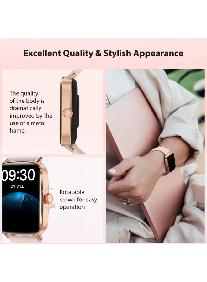 إبسون ساعة ذكية عالية الدقة 1.85 بوصة للنساء والرجال (استقبال/إجراء المكالمات)، ساعة رياضية بأكثر من 100 وضع رياضي مع مراقب معدل ضربات القلب/النوم/تشبع الأكسجين، مقاومة للماء وفق معيار IP68 - Image 3