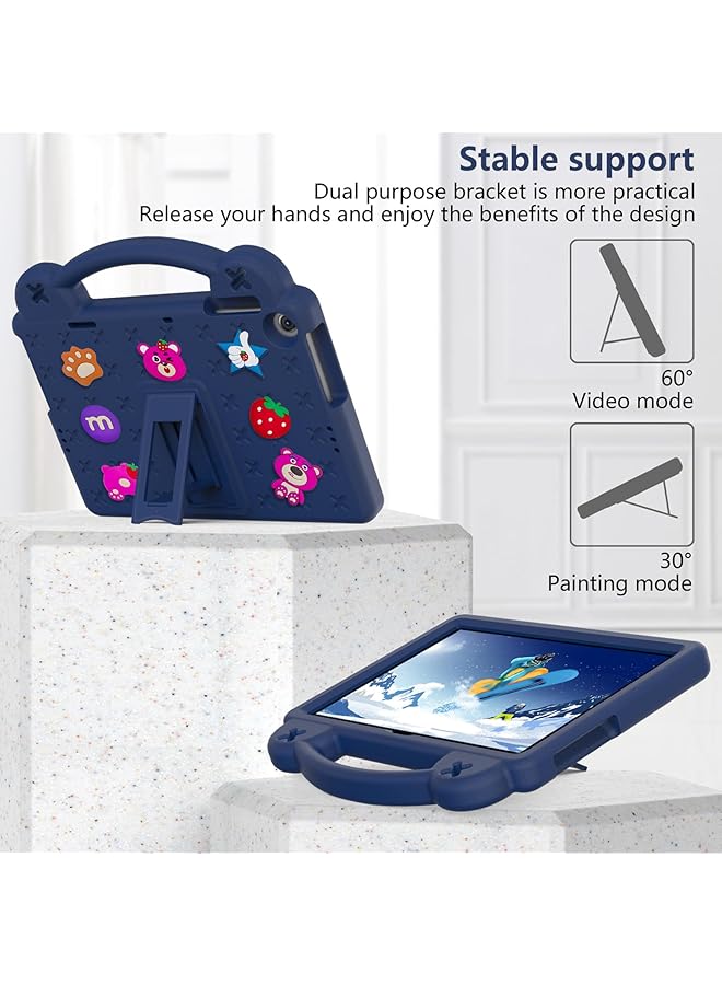 erorex Kids Case Compatible With Honor Pad X8 10.1 Inch 2022 Pad X8 Lite Huawei Matepad Se 10.1 Inch 2022 Matepad T10S T10 Enjoy Tablet 2 10.1 Inch Handle Stand Shoulder Strap Navy Blue-B  - Image 2