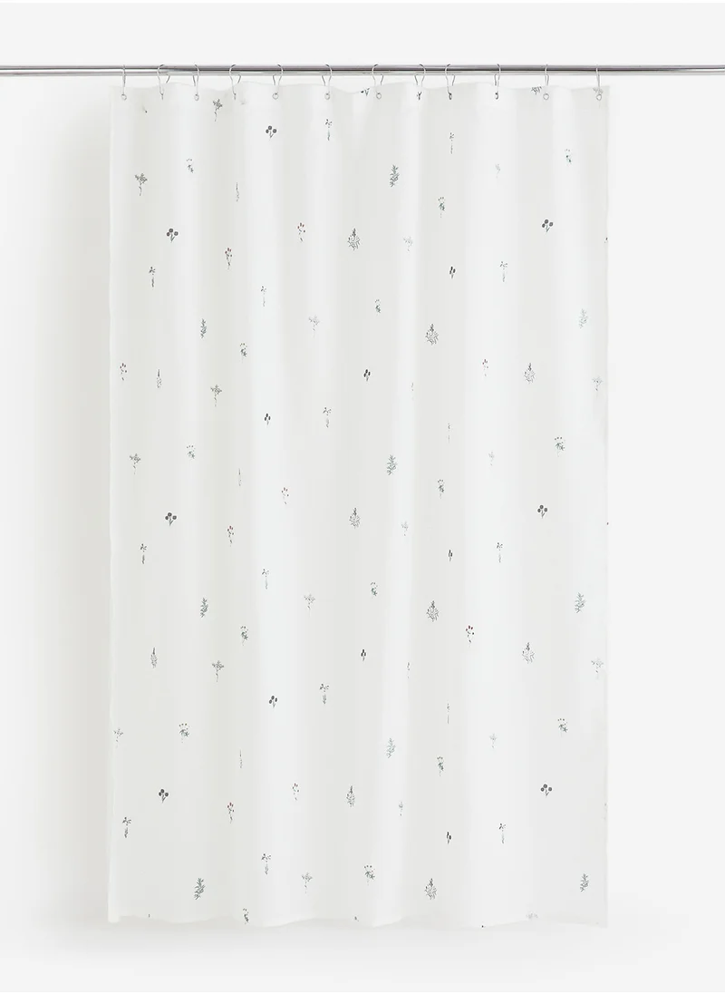 H&M Floral Shower Curtain