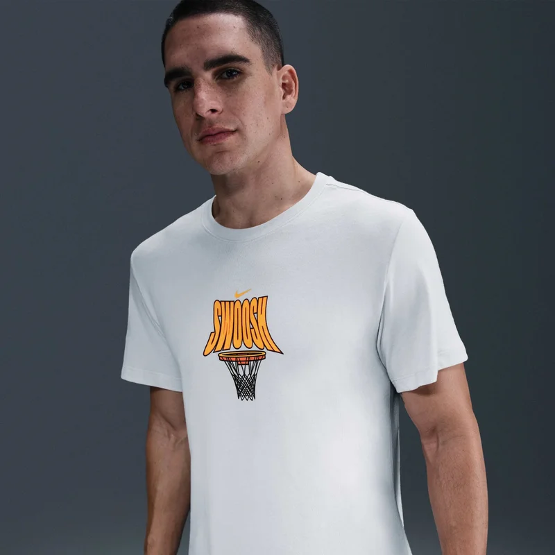 Nike White Men's Dri-FIT Basketball T-Shirt for Men | Best Price UAE