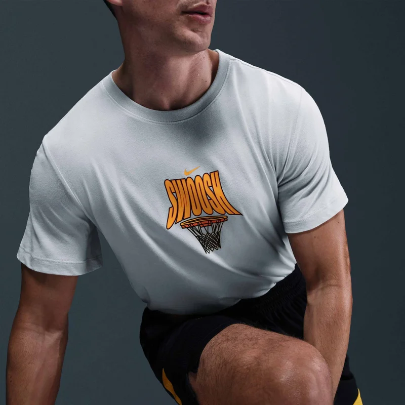 Nike White Men's Dri-FIT Basketball T-Shirt for Men | Best Price UAE