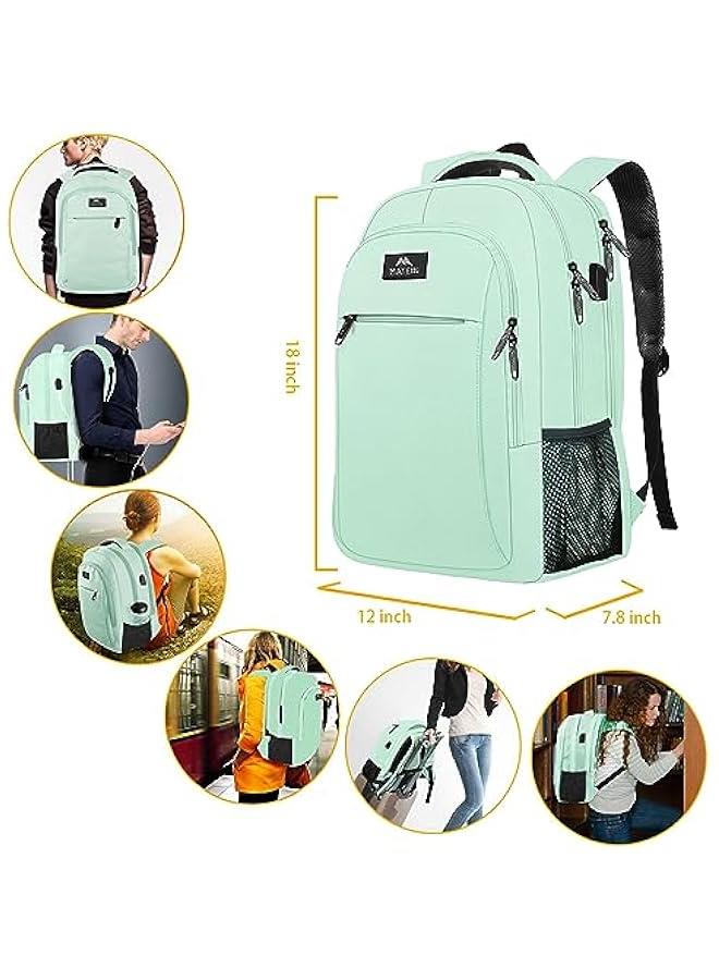 Arabest Slim and Lightweight 15.6-Inch Laptop Backpack for Women with USB Charging Port - Image 3