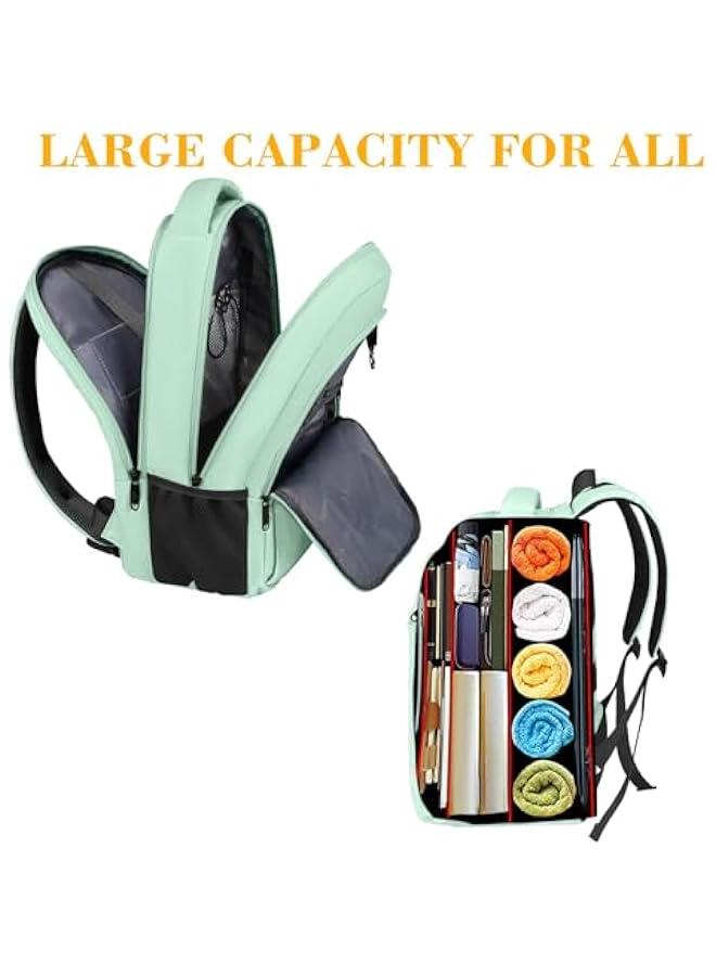 Arabest Slim and Lightweight 15.6-Inch Laptop Backpack for Women with USB Charging Port - Image 4