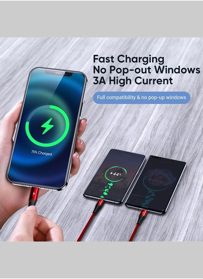 Connected - Connected Thicky 3-in-1 Charging Cable USB-A To Lightning ,USB-C, Micro USB - 1.2m - Image 1