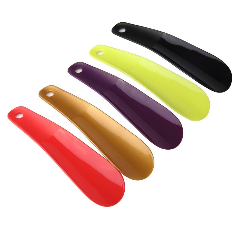 Arroyner 10Pcs Plastic Shoe Horn 6.3" Travel Shoe Horn for Men, Women and Kids Random Color - Image 3
