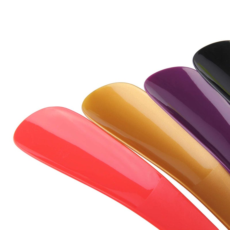 Arroyner 10Pcs Plastic Shoe Horn 6.3" Travel Shoe Horn for Men, Women and Kids Random Color - Image 4