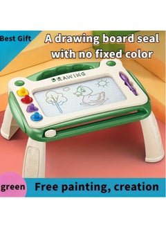 Hihonor Magnetic Drawing Board for Toddlers 1-3，Toys for 2 Year Old Boy，Writing Tablet Doodle Board for Toddlers 1-3，Kids Travel Learning Toys，First Birthday for Girls(Green)  - Image 1