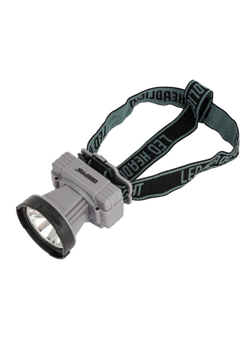 GEEPAS Geepas Rechargeable LED Headlamp | Compact, Portable and Light-Weight Design | Perfect for Camping, Hiking, Cycling, Fishing | 2 Years Warranty | Grey  - Image 3