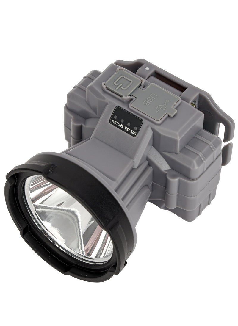 GEEPAS Geepas Rechargeable LED Headlamp | Compact, Portable and Light-Weight Design | Perfect for Camping, Hiking, Cycling, Fishing | 2 Years Warranty | Grey  - Image 4