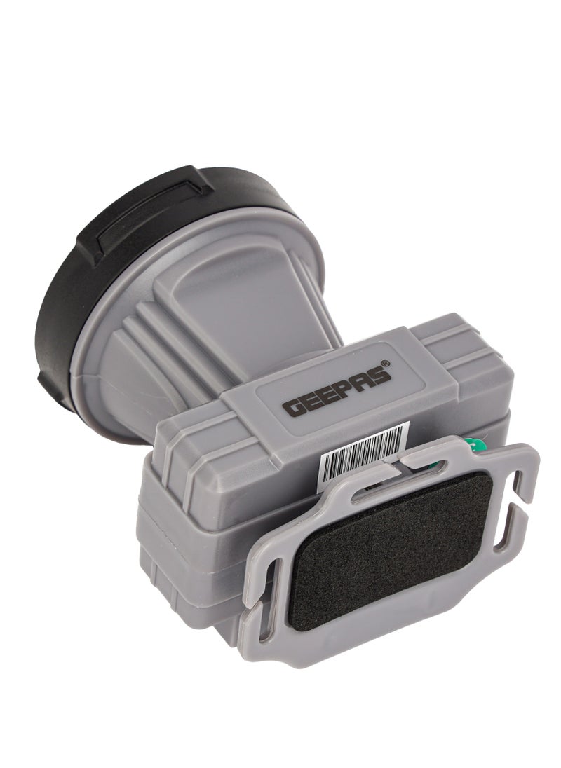 GEEPAS Geepas Rechargeable LED Headlamp | Compact, Portable and Light-Weight Design | Perfect for Camping, Hiking, Cycling, Fishing | 2 Years Warranty | Grey  - Image 5