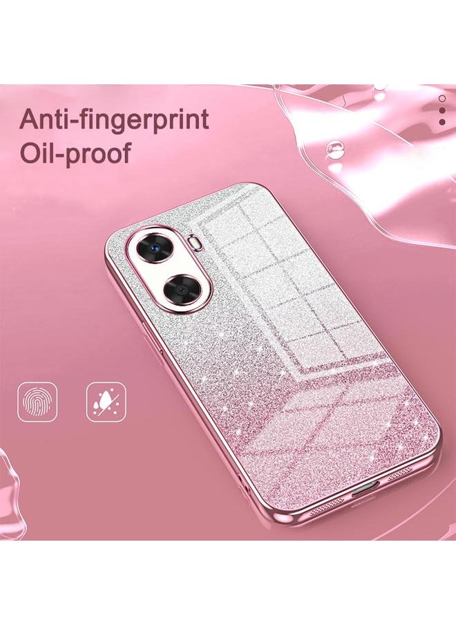جرين تايجر جراب لهاتف Huawei Enjoy 20 / nova Y60، جراب هاتف مطلي بالكهرباء بلون مسحوق لامع متدرج  - Image 4